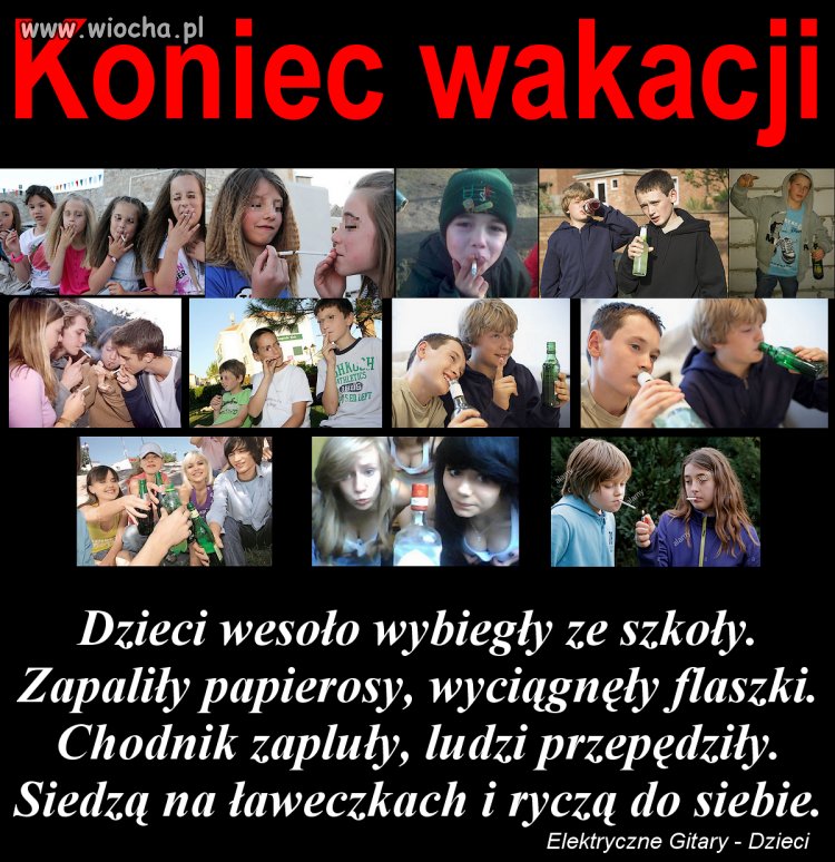 Koniec Wakacji Jerzy Smoczyński Ewa Zawistowska Koniec wakacji - wiocha.pl absurd 1460749