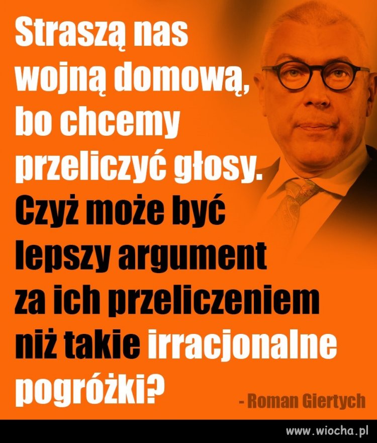 Nie, nie moze! Trzeba przeliczyc wszystkie glosy!