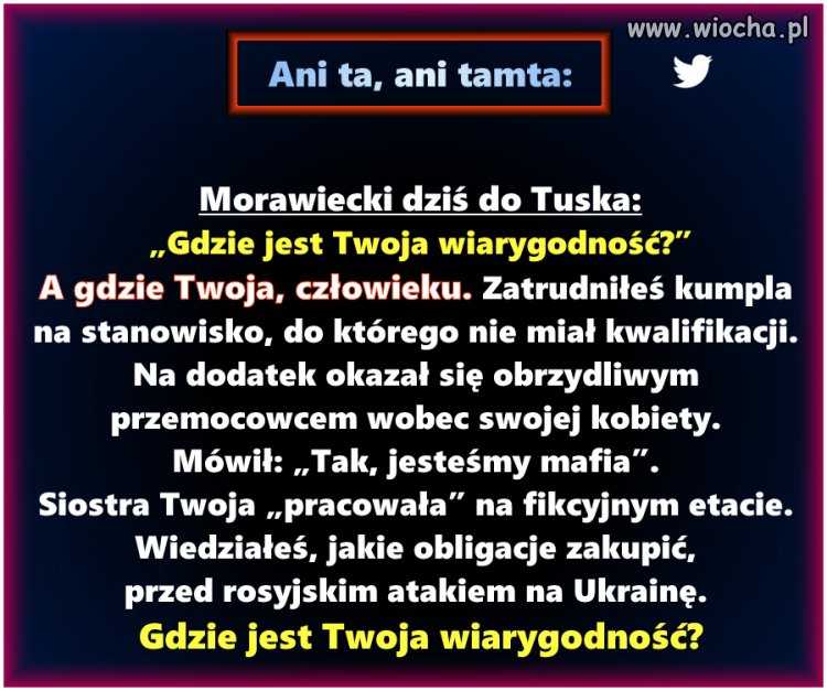 Wiarygodności Mateusz Nie Posiada Nawet Drobiny, - Wiocha.pl Absurd 1758625