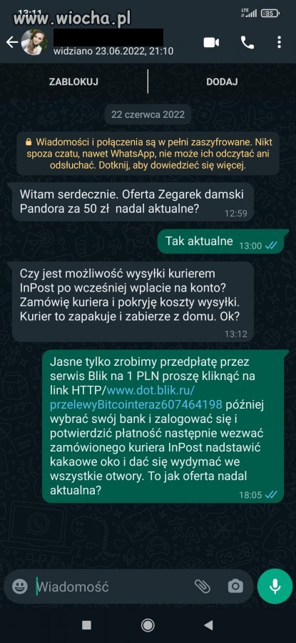 Oszust Z OLX Wiocha Pl Absurd 1725740