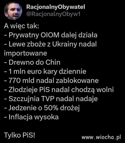 Same sukcesy rządu PiSu żyć nie umierać wiocha pl absurd 1755948