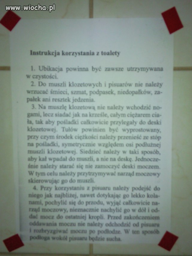 Instrukcja korzystania z toalety - wiocha.pl absurd 658680