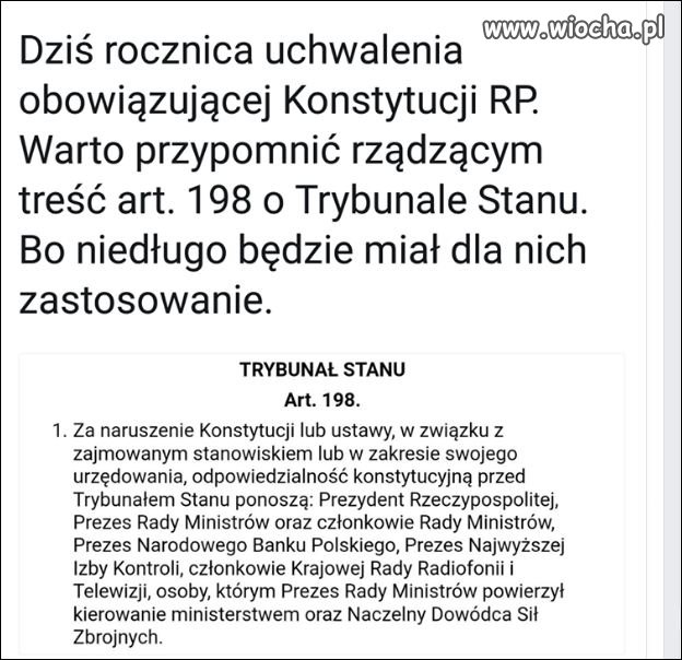 20 Lat Od Uchwalenia Obecnej Konstytucji Polski Wiochapl Absurd 1505519 1566