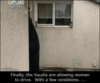 Saudyjskie kobiety, ktore moga prowadzic