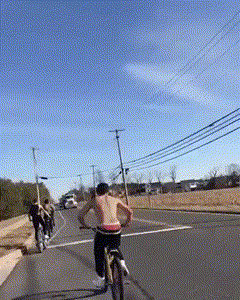 Glupek na rowerze