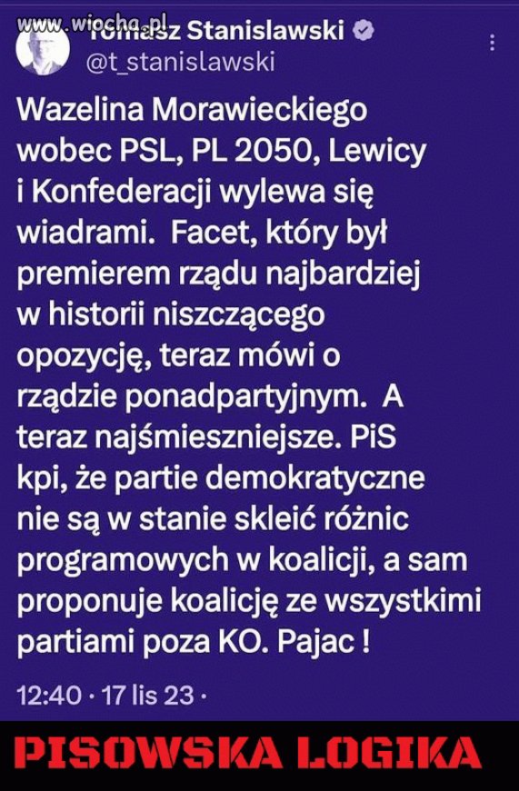 Pisowska Logika Czyli Brak Logiki Wiocha Pl Absurd 1776399