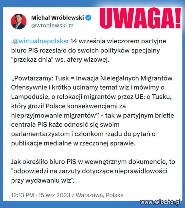 Przyjęta przez kaczą bandę technologia produkcji wina Tuska wiocha pl