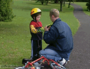 Tatusiu nauczysz mnie jezdzic?