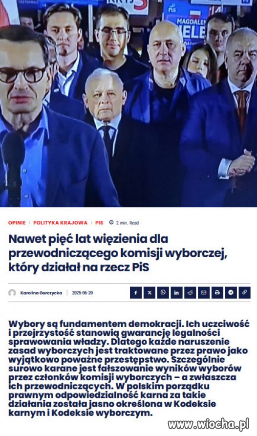 Falszowanie dokumentow wyborczych: od 6 miesiecy do 5 lat wiezienia